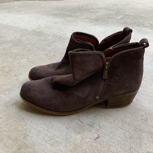 Leather Zipper Boots